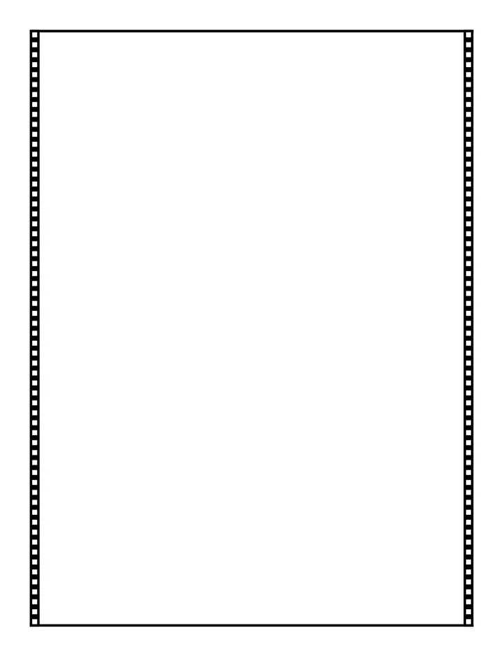 Cinema Filmstrip printable template — Blank Pages