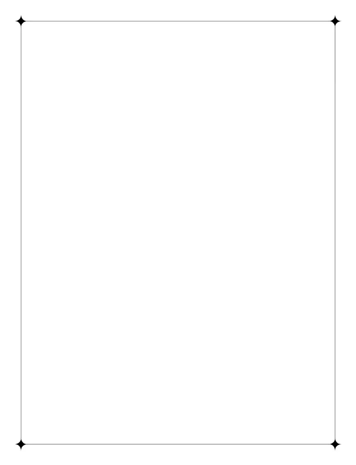 Ornate Flourish printable template — Blank Pages