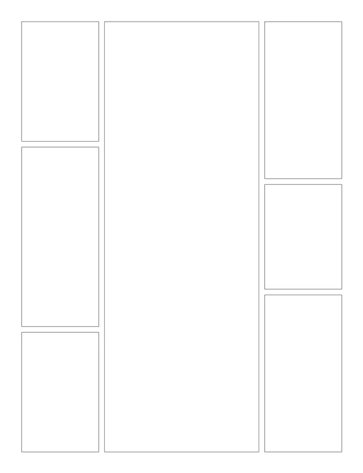 Character Centerpiece printable template — Comics
