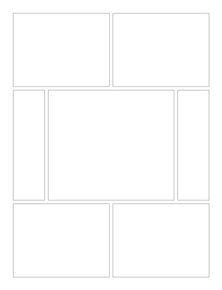 Extreme Focus printable template — Comics