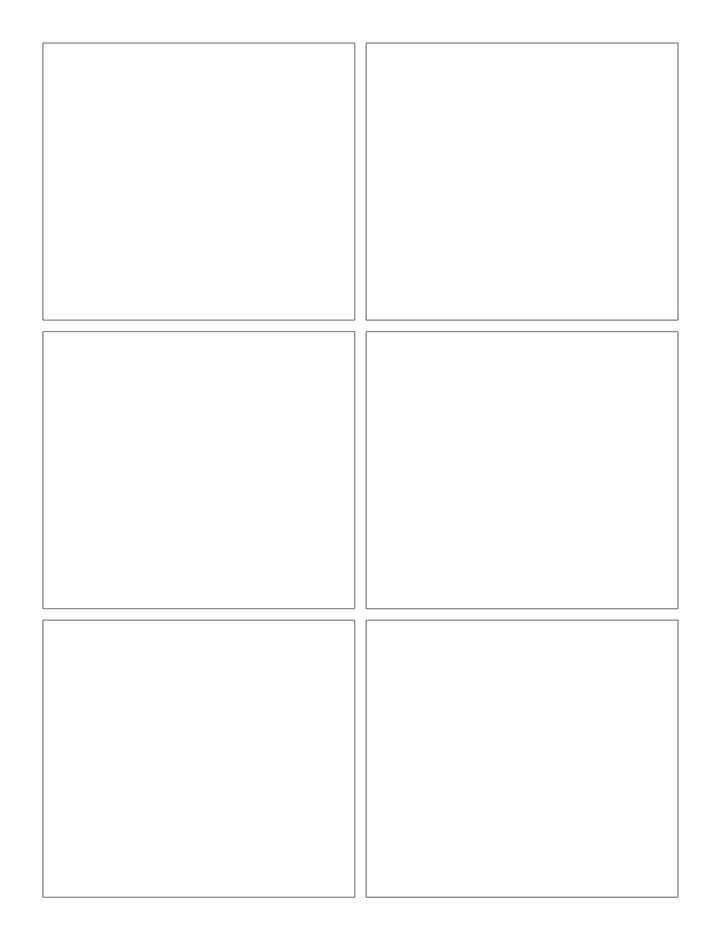 Classic 6-Panel printable template — Comics