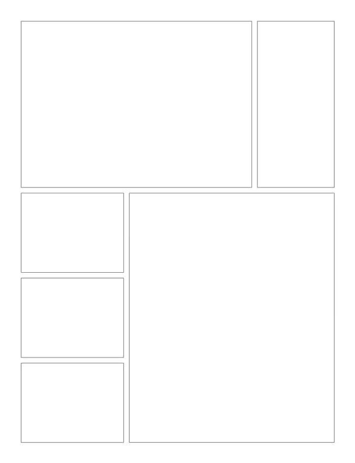 Staircase Wrap printable template — Comics