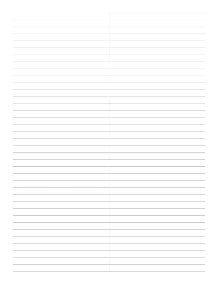 Gregg Shorthand Paper (US) printable template — Notebook
