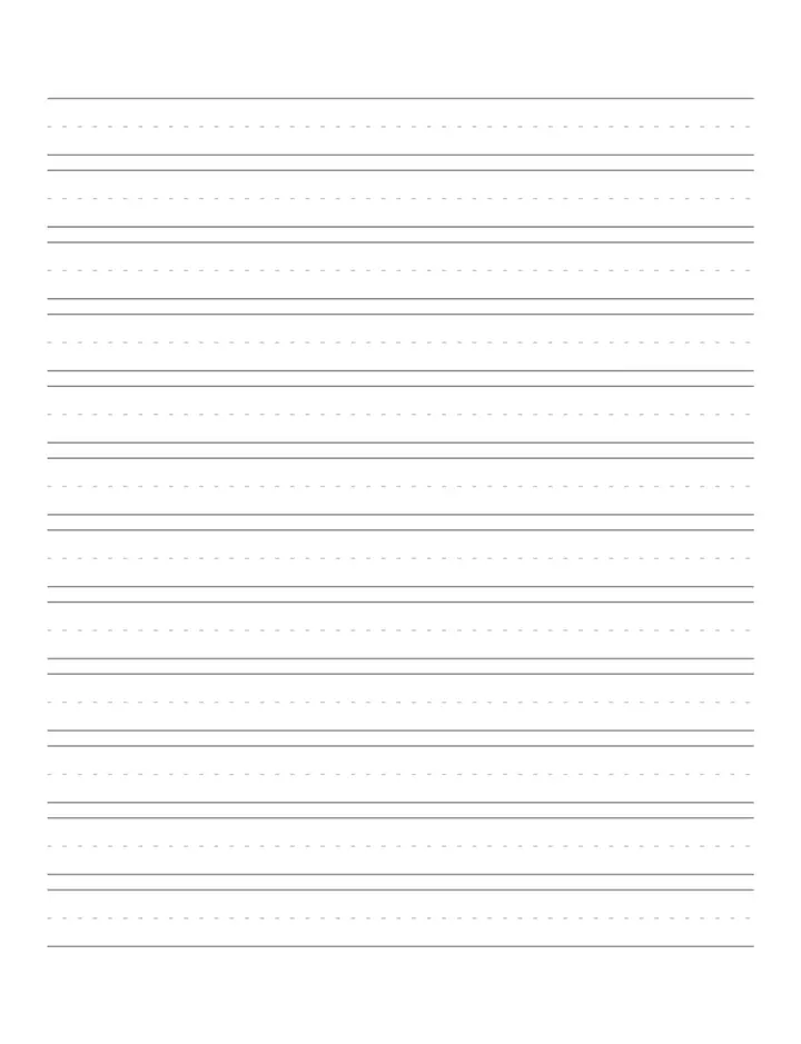 Hand Writing Paper printable template — Notebook