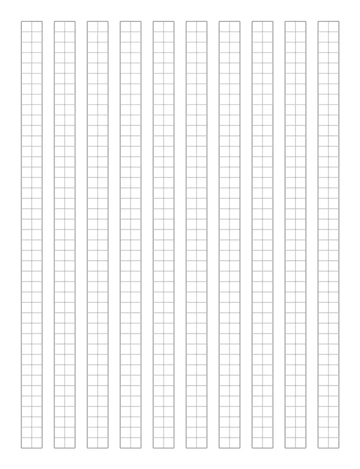 Kanji Practice Paper printable template — Notebook