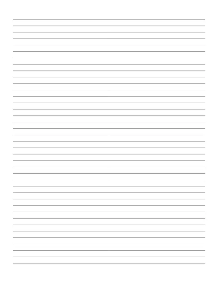 College Ruled printable template — Notebook