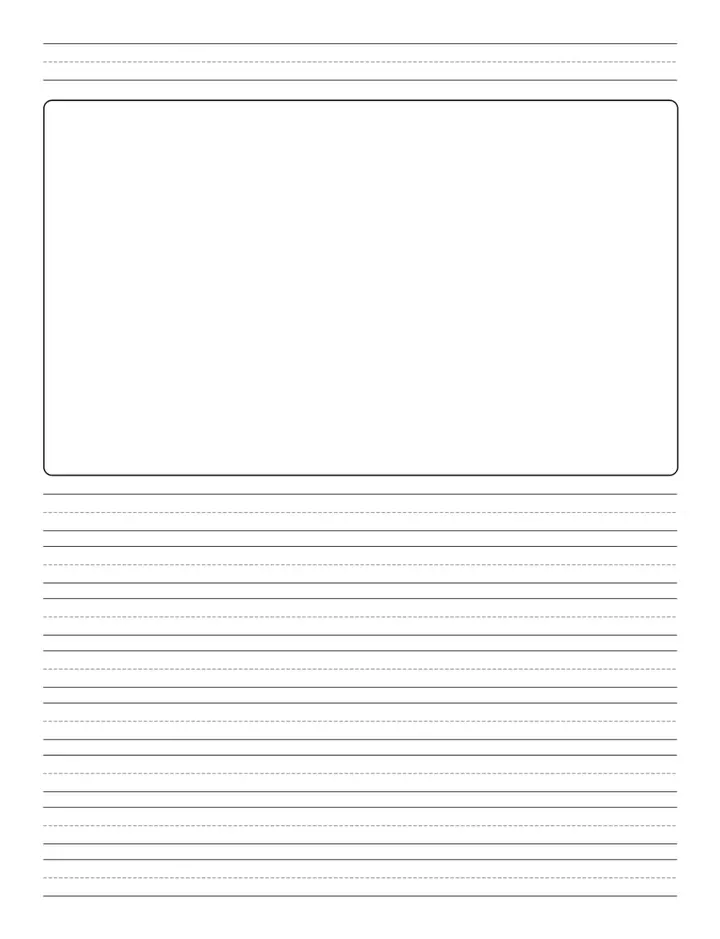 Primary Story Paper printable template — Notebook